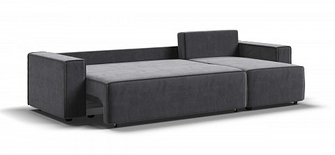 Угловой диван Норд велюр Монолит серый 3