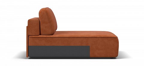 Кинг Модуль оттоманка велюр Алькантара оранж 3