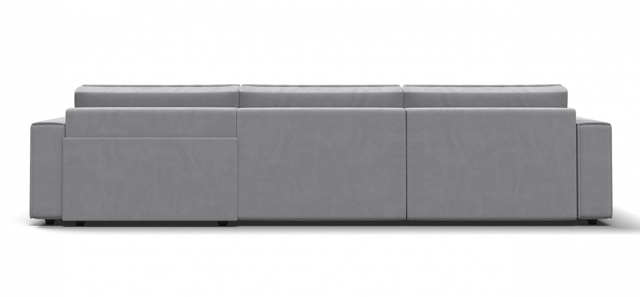 Угловой диван Босс Софт Модуль Макс велюр Монолит сталь