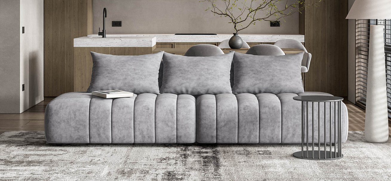 Диван Босс Твин прямой Велюр Роял агат