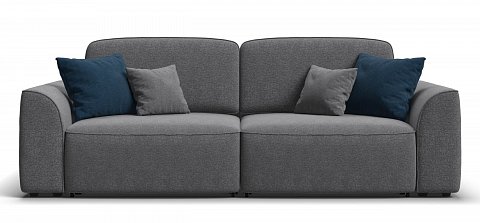 Диван Кинг Рогожка Мальмо серый 1