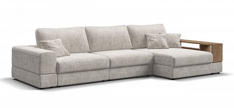 Угловой диван-кровать Босс Модуль ХЛ Шенилл Смарт кварц 1