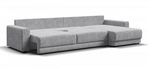 Угловой диван Босс Прайм Макс Вельвет Корд серый 3