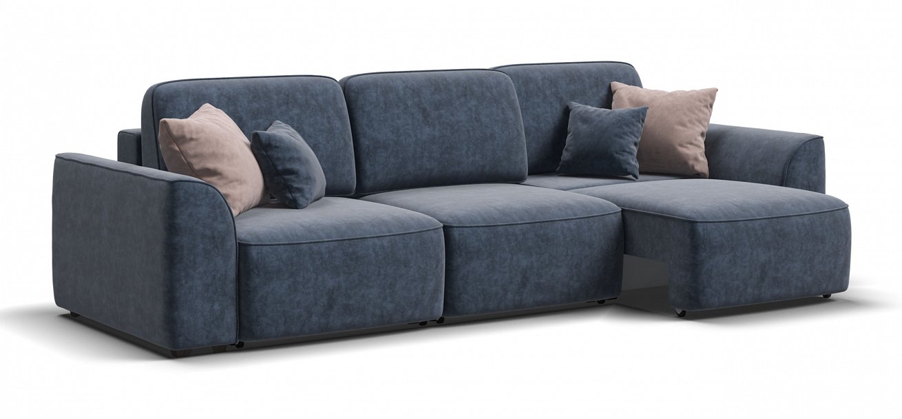 Диван Кинг Модуль Макс велюр Роял синий