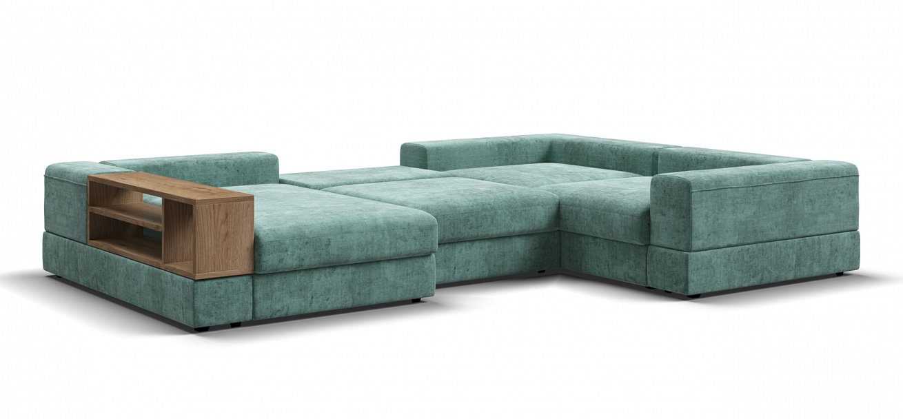 П-образный диван-кровать Босс Модуль Шенилл Глосс минт