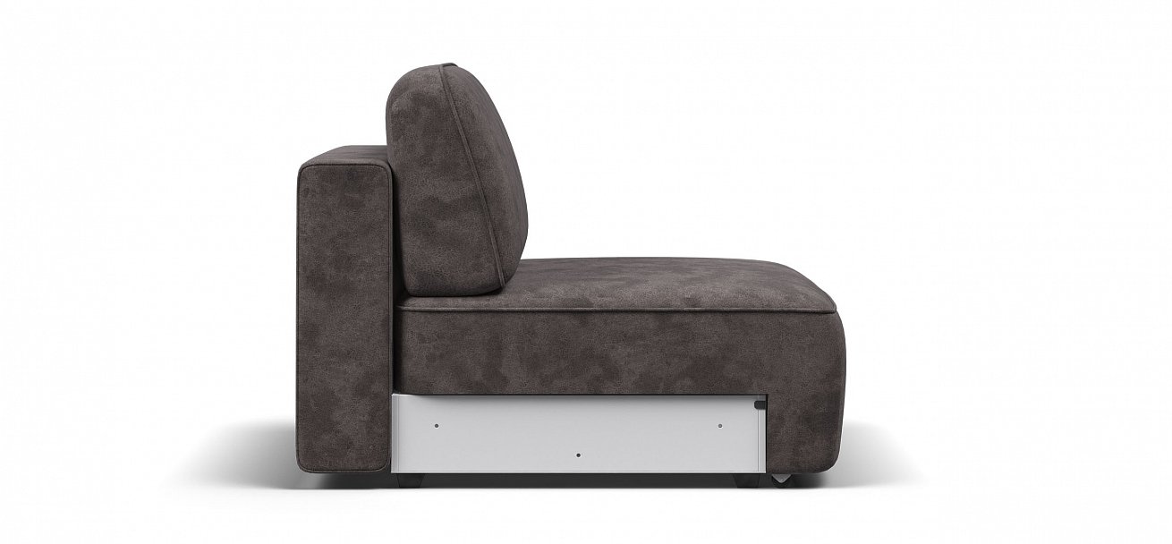 Кресло Кинг Модуль велюр Алькантара серый