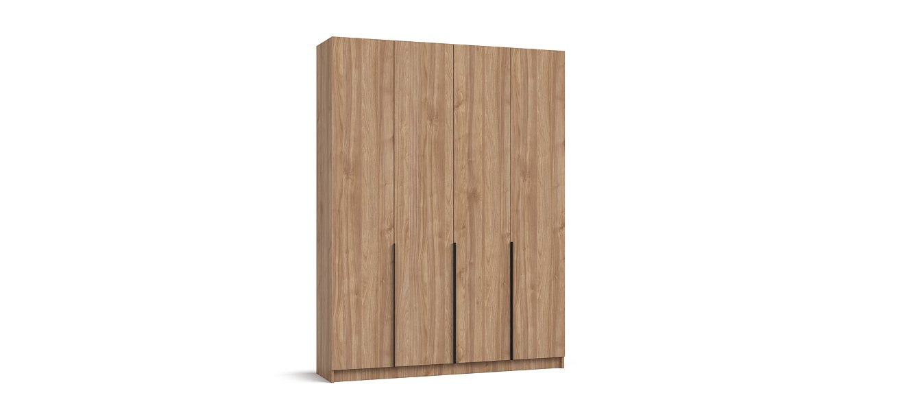 Рим 160 шкаф распашной 4Д 01 Орех Селект