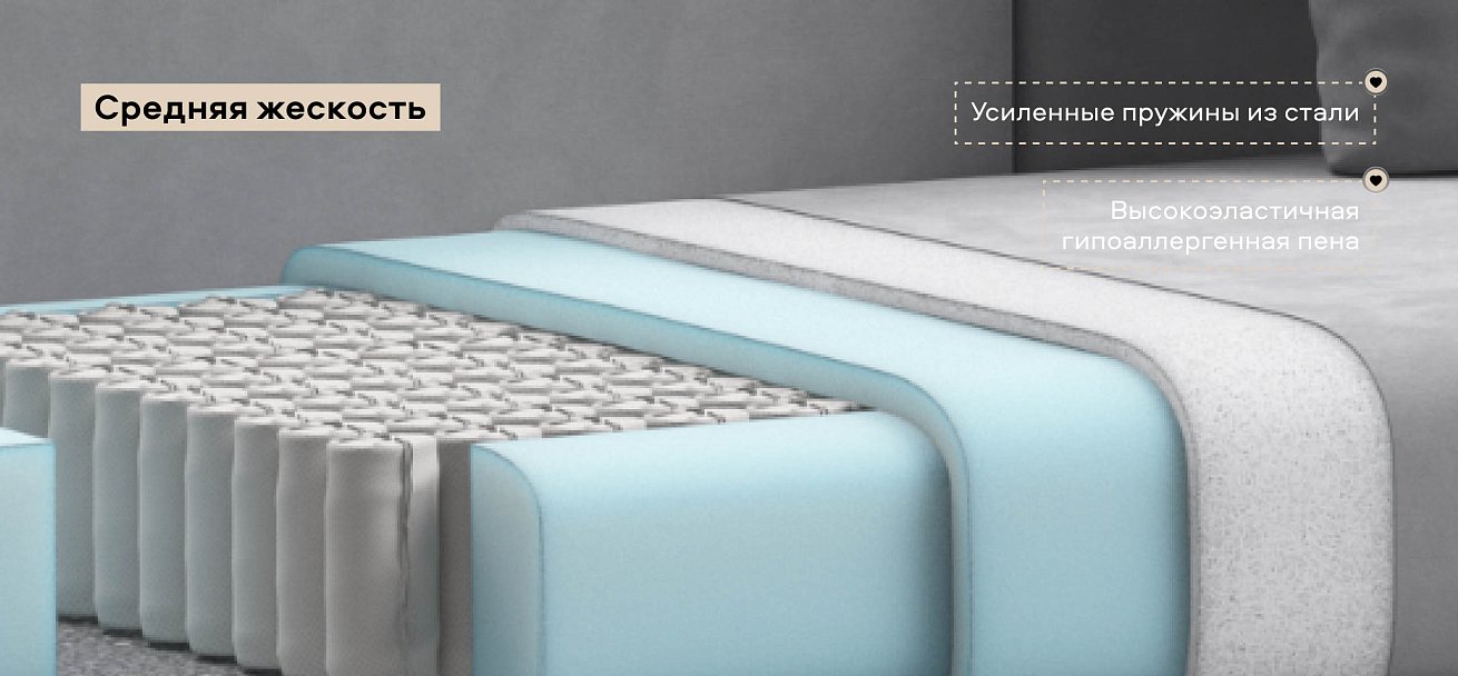 Тахта Ирис велюр Монолит сталь