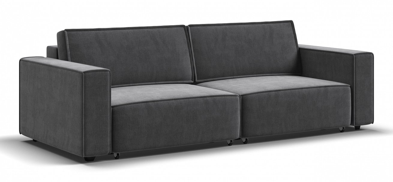 Диван Босс Софт Модуль велюр Монолит серый