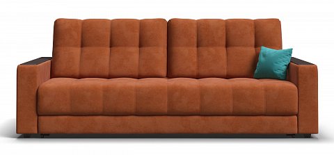 Диван Босс велюр Алькантара оранж 1