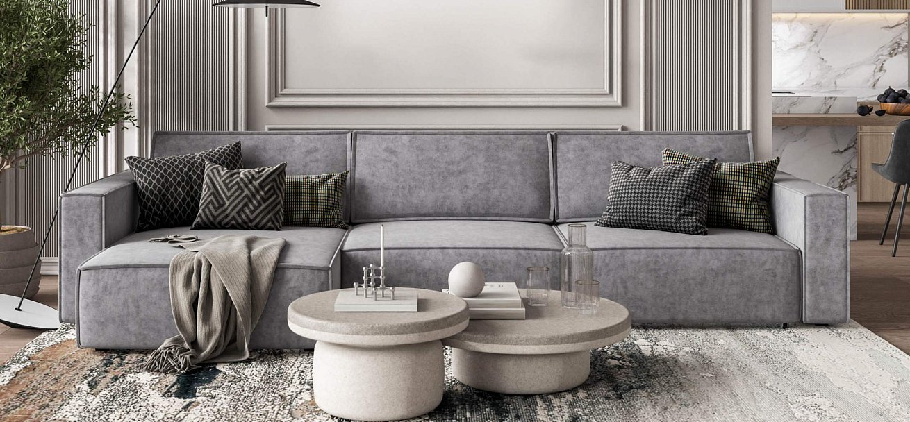 Угловой диван Босс Софт Модуль Макс велюр Роял агат