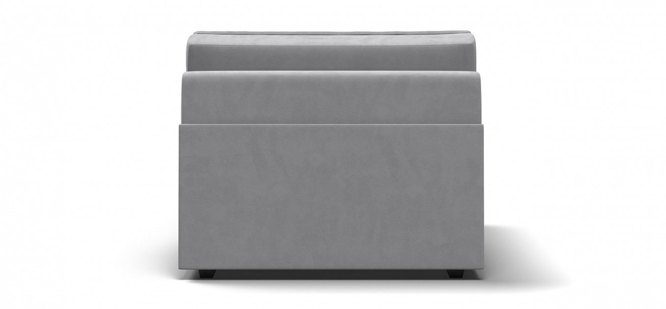 Босс Софт Модуль оттоманка велюр Монолит сталь