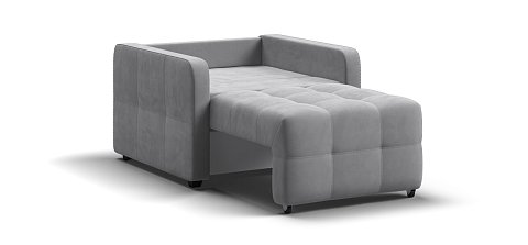 Кресло-кровать Денди Слим велюр Монолит сталь 3