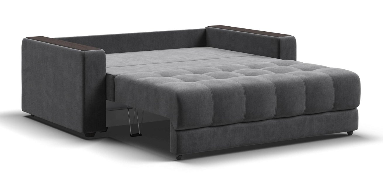 Диван Босс двухместный велюр Монолит серый