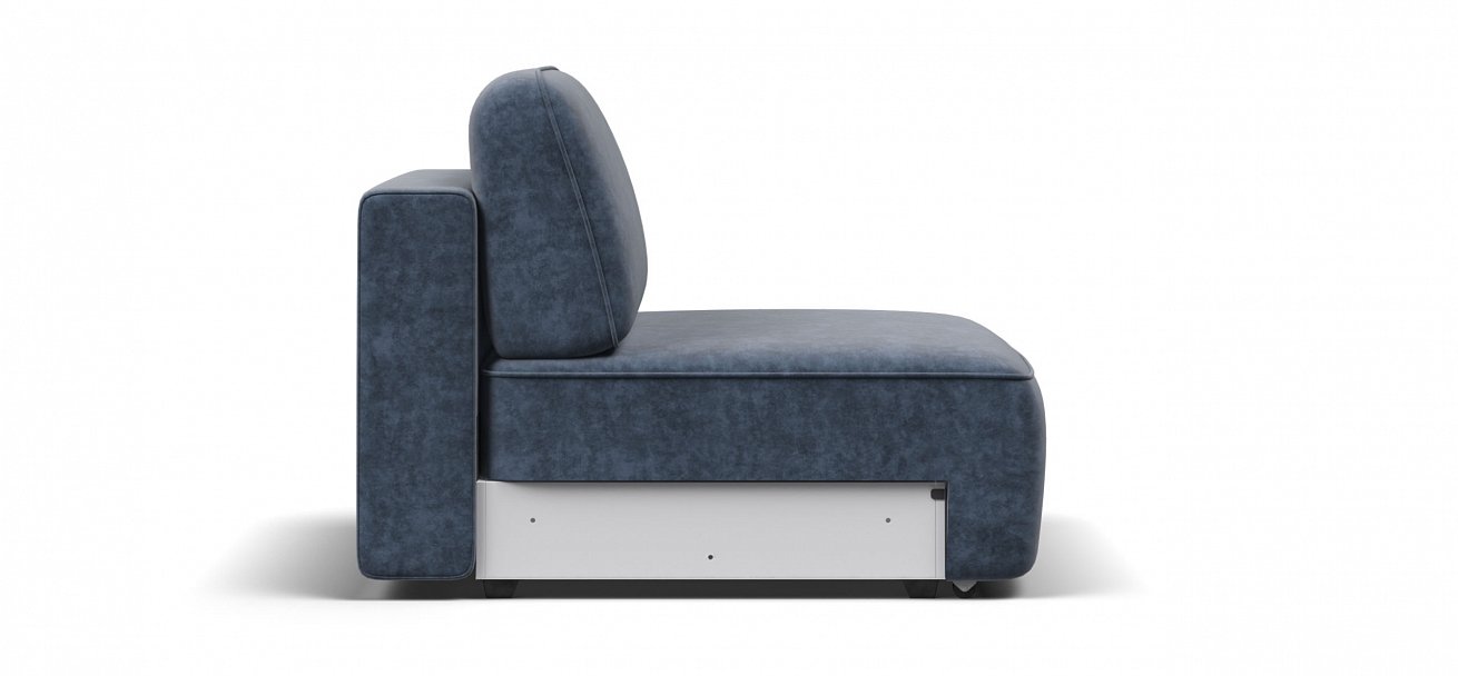 Кинг Модуль спальное место велюр Роял синий