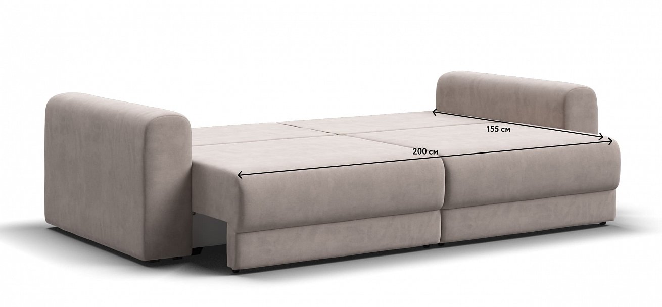 Модульный диван Ричмонд Модуль велюр Монолит латте