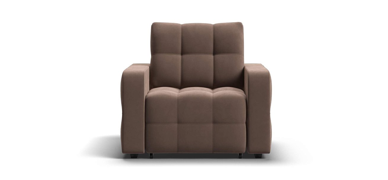 Денди кресло-кровать велюр Монолит мокко