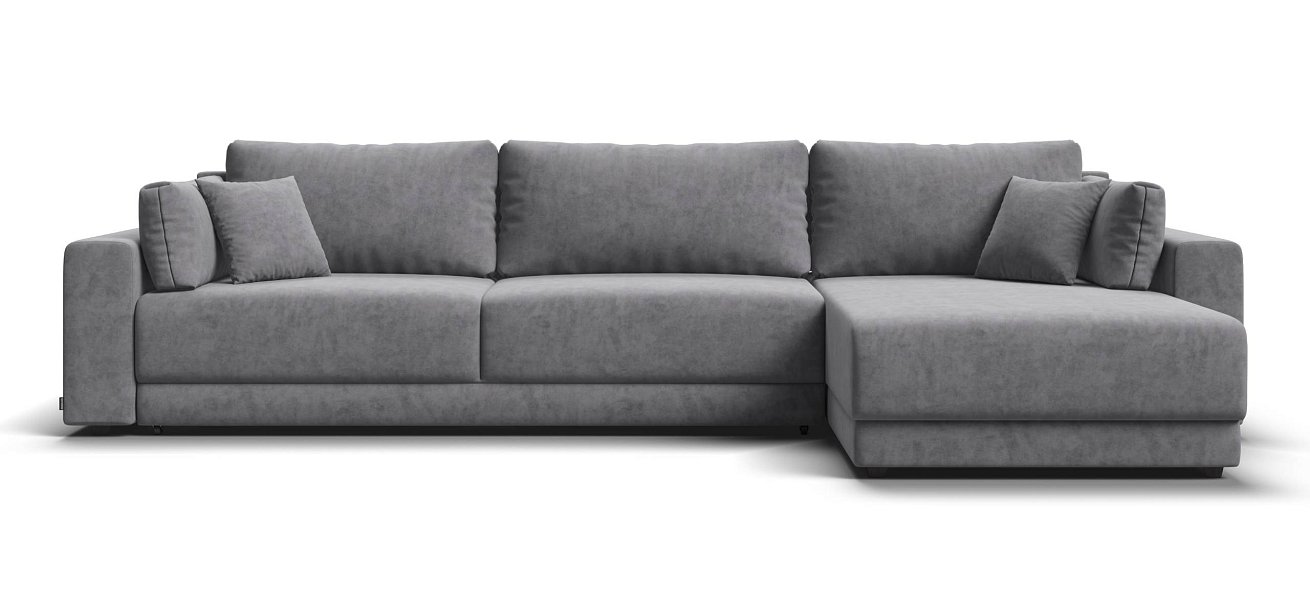 Угловой диван Босс Прайм Макс велюр Роял агат