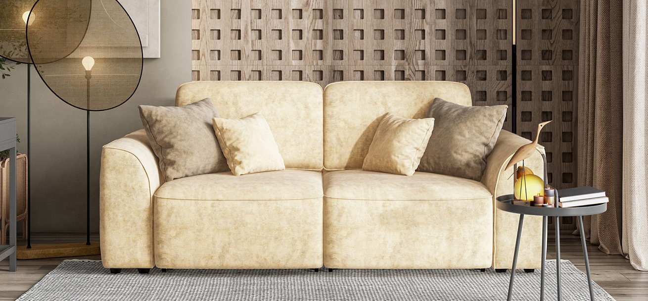 Диван Кинг Модуль велюр Роял шампань