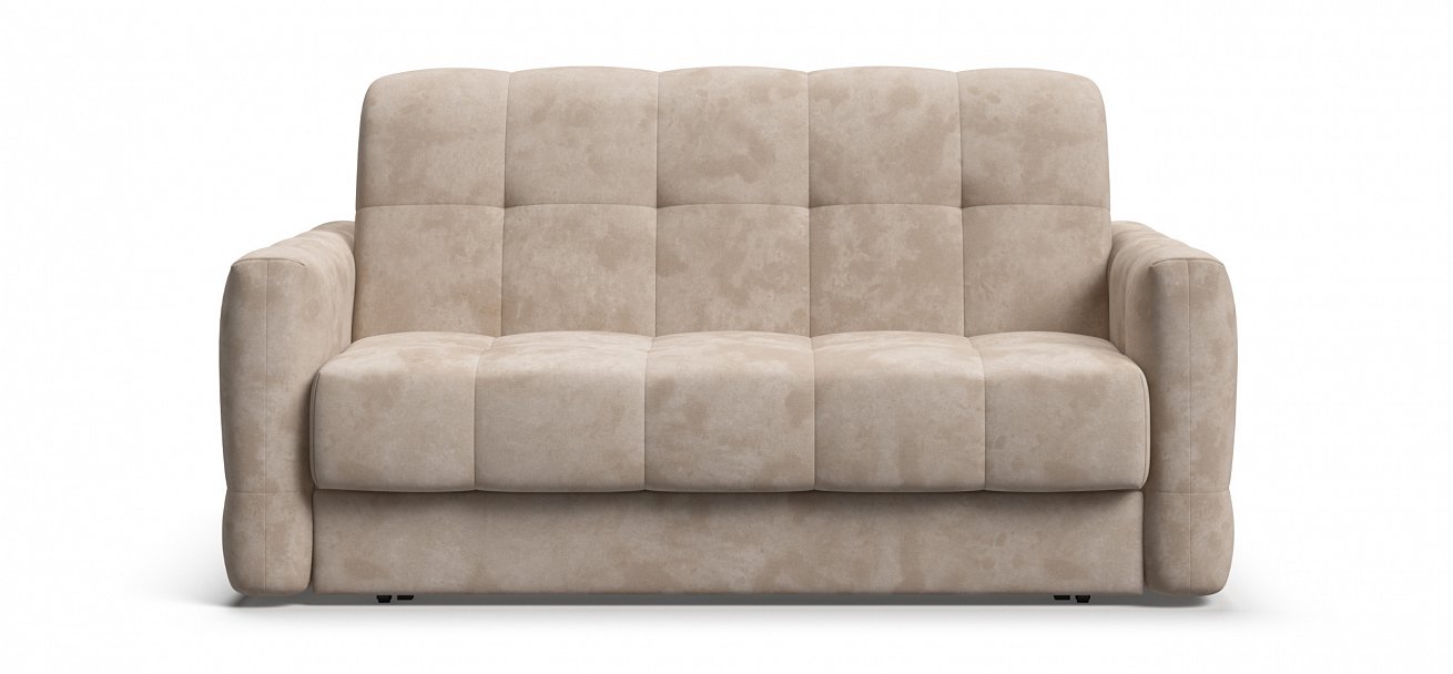 Диван Босс Слип 140 велюр Алькантара пепел