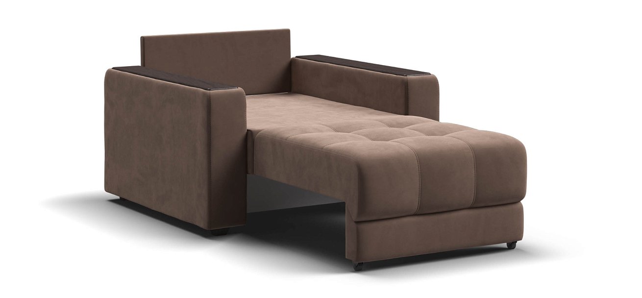 Босс кресло-кровать велюр Монолит мокко