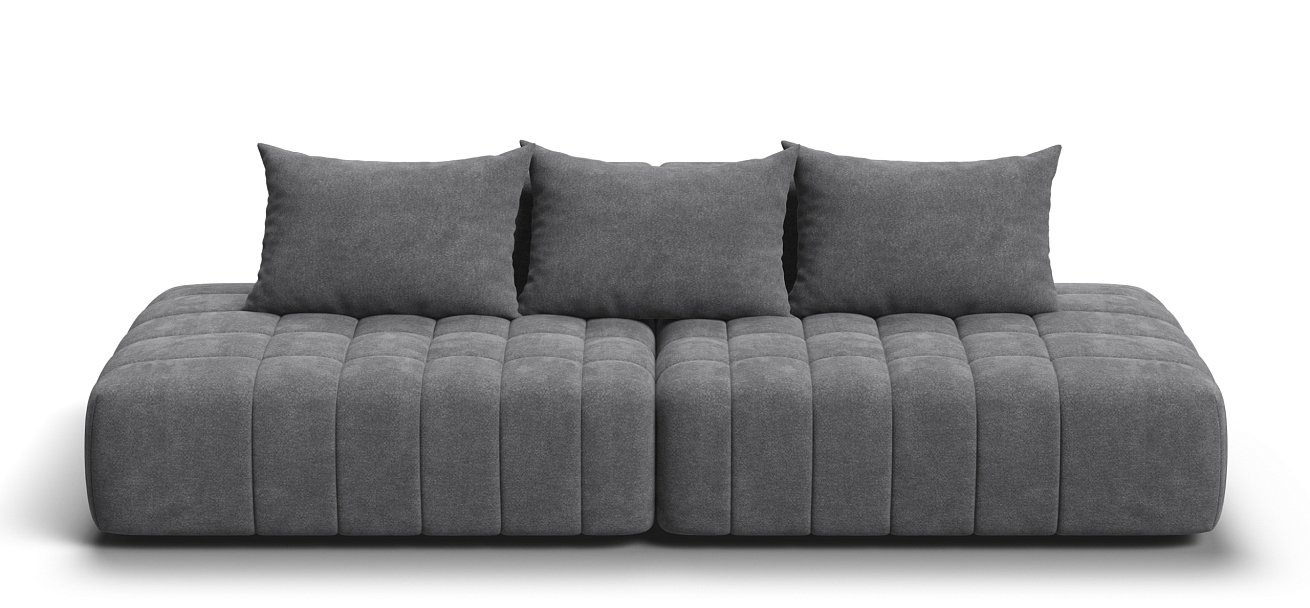 Диван прямой Босс Твин Шенилл Клауд графит