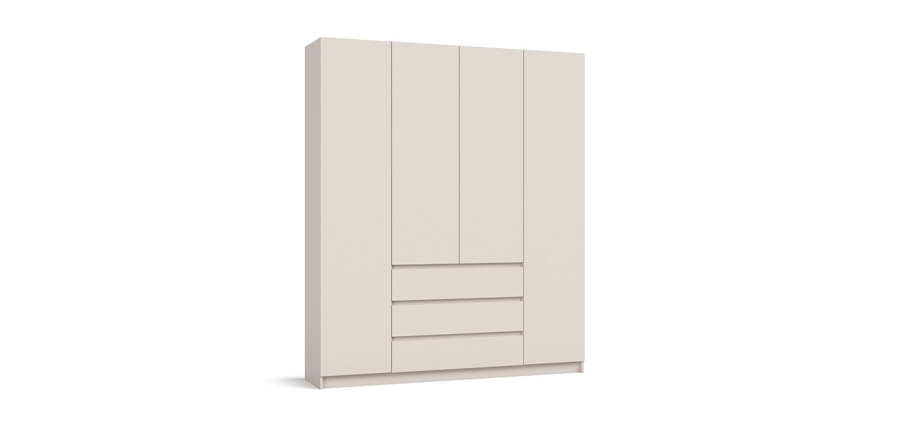 Идея 180 шкаф распашной 4Д+ящики Кашемир