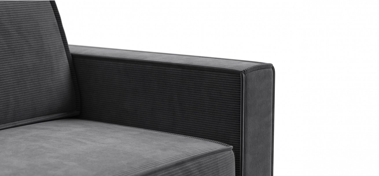 Кресло Босс Софт Модуль Вельвет Корд графит