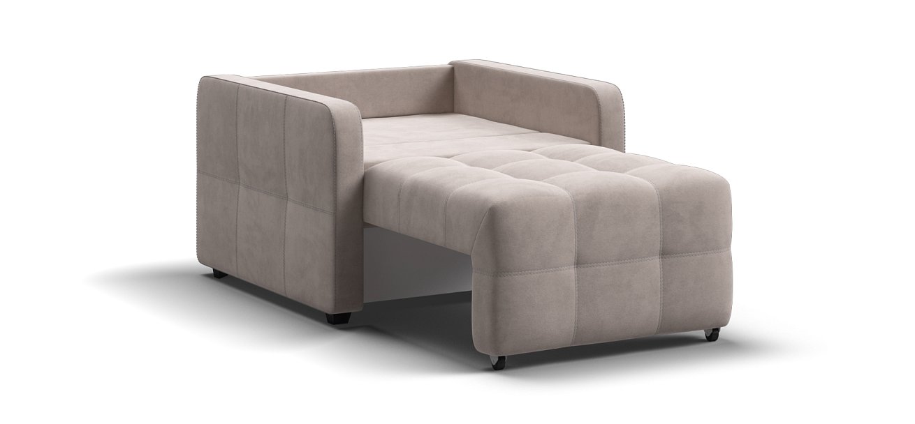 Кресло-кровать Денди Слим велюр Монолит латте