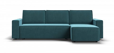 Угловой диван Норд велюр Монолит зеленый 1