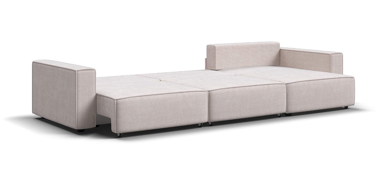 Угловой диван Босс Софт Модуль Макс Вельвет Корд бежевый