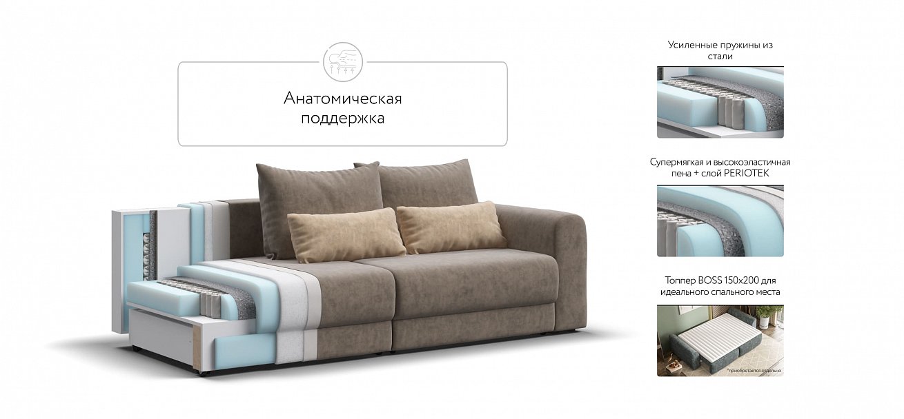 Модульный диван Ричмонд Модуль велюр Роял тауп