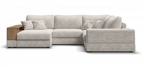 П-образный диван-кровать Босс Модуль Шенилл Смарт кварц 2