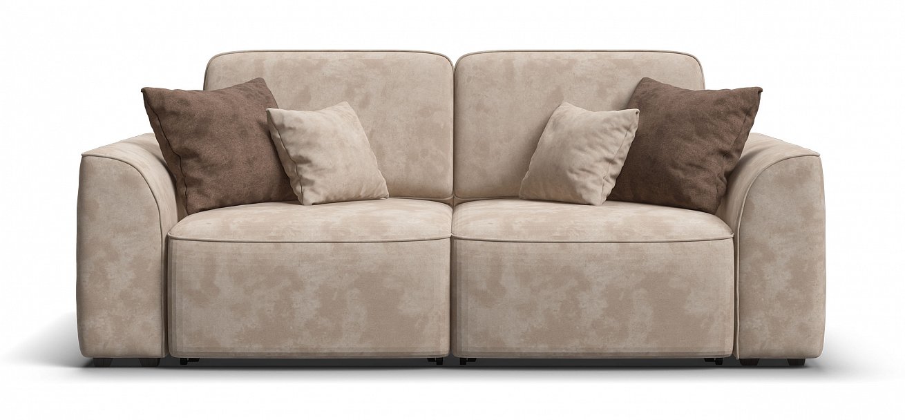 Диван Кинг Модуль велюр Алькантара пепел