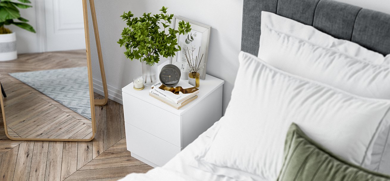 Тумба Симпл Белый снег