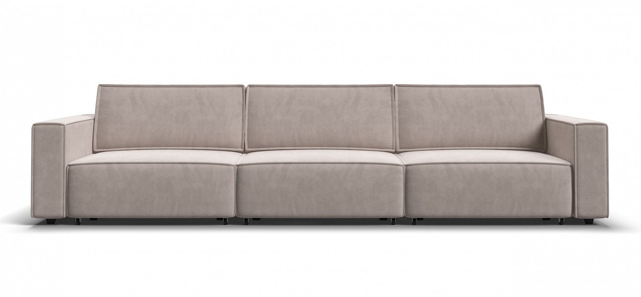 Диван Босс Софт Модуль Макс велюр Монолит латте