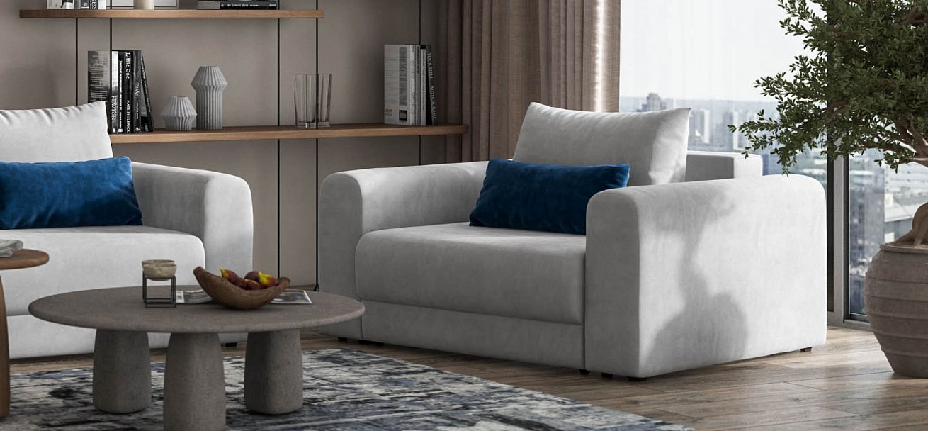 Кресло Ричмонд Модуль велюр Монолит сталь