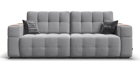 Диван Босс ХО велюр Монолит сталь / Дымчатый Крафт 1