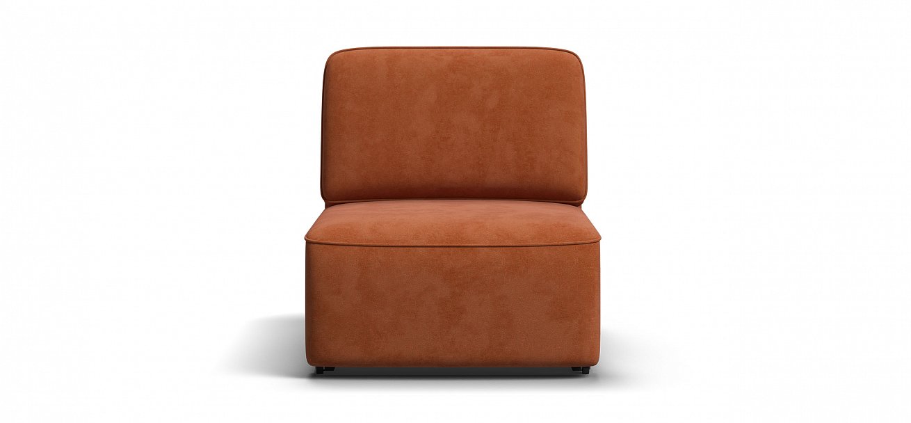 Кресло Кинг Модуль велюр Алькантара оранж