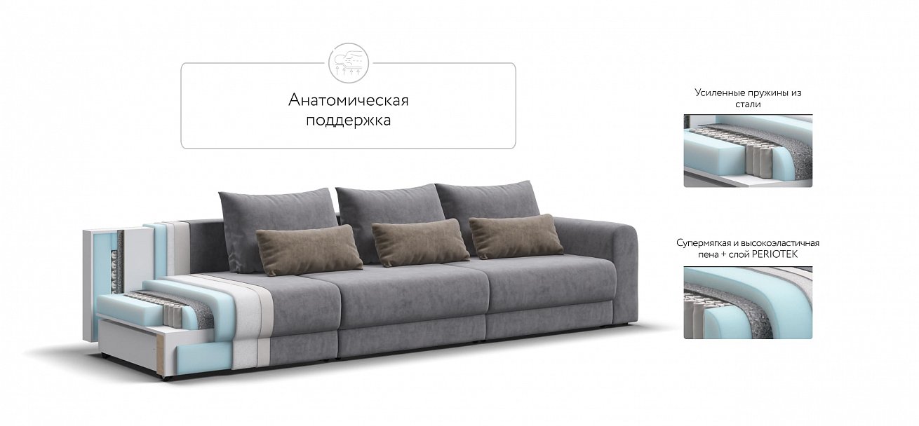 Модульный диван Ричмонд Модуль Макс велюр Роял агат