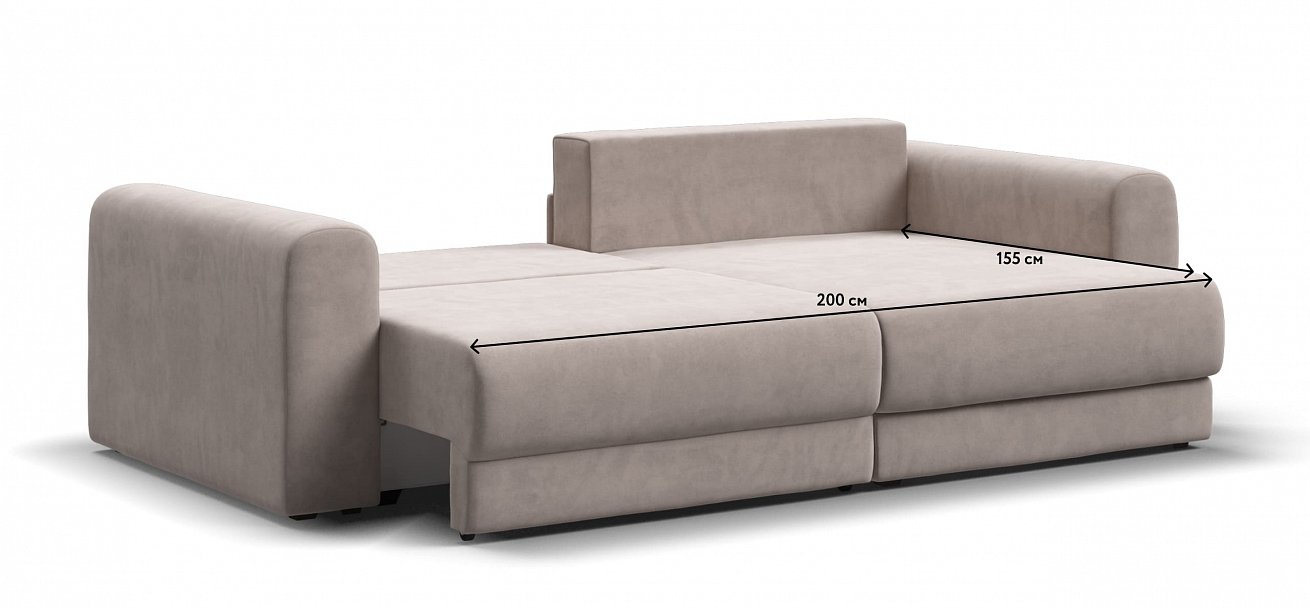 Модульный угловой диван Ричмонд Модуль велюр Монолит латте