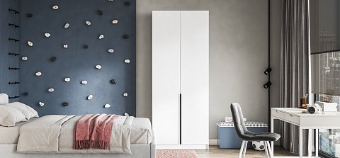 Рим 90 шкаф распашной 2Д 01 Белый 2