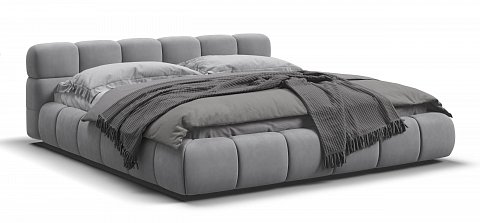 Босс Дрим Кровать+ПМ 180*200 велюр Монолит сталь 1