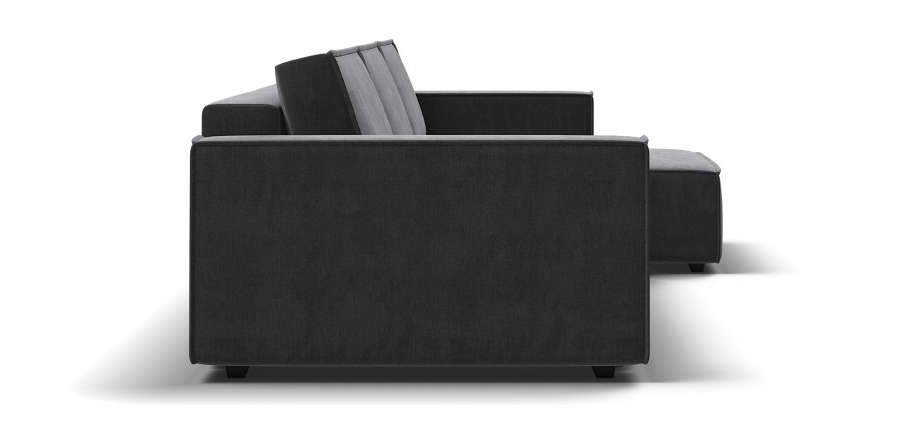 Угловой диван Босс Софт Модуль Макс велюр Монолит серый