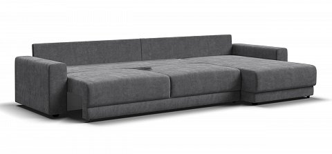 Угловой диван Босс Прайм Макс Шенилл Клауд графит 3