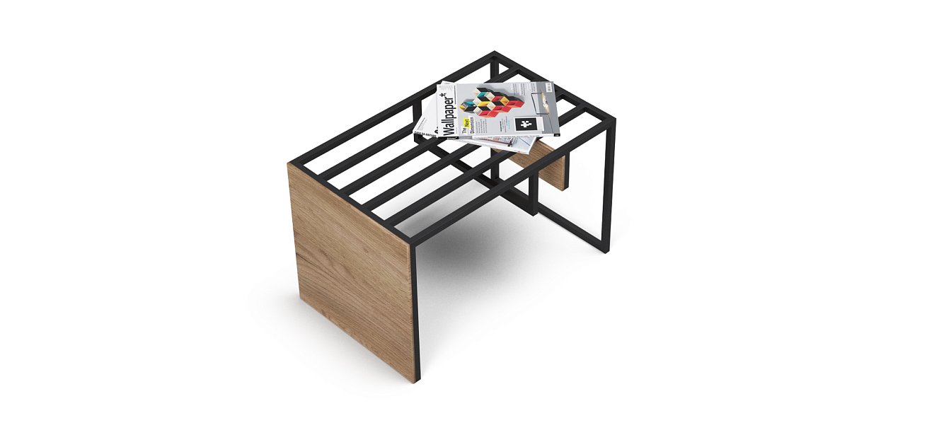 Босс ХО Стол-приставка Дымчатый Крафт (МДФ)