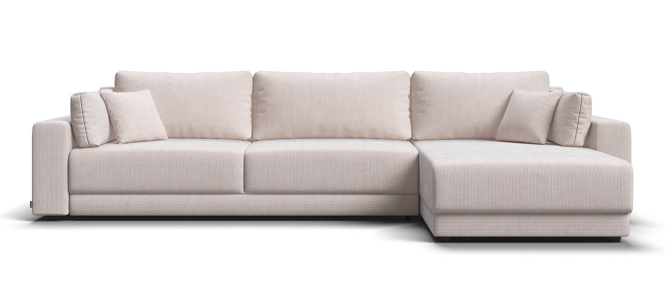 Угловой диван Босс Прайм Макс Вельвет Корд бежевый