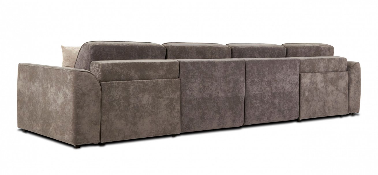 П-образный диван Кинг Модуль велюр Роял тауп