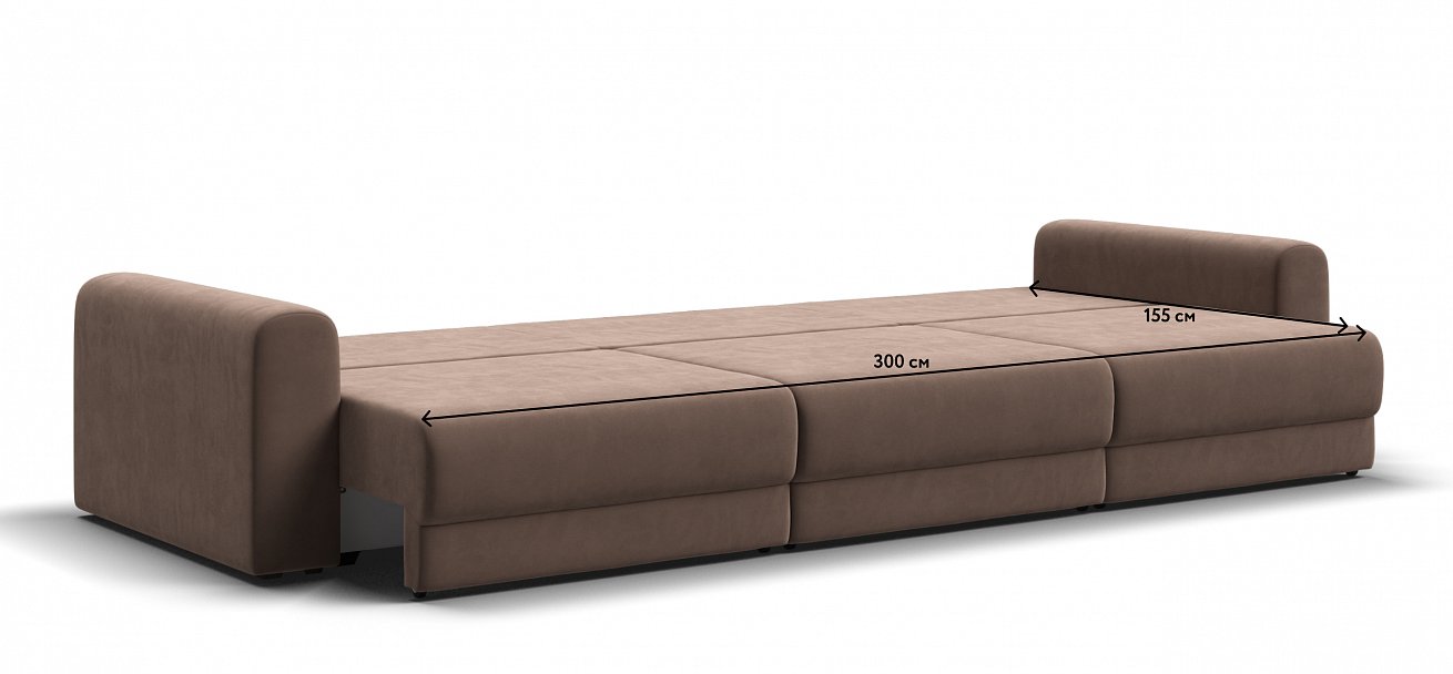 Модульный диван Ричмонд Модуль Макс велюр Монолит мокко