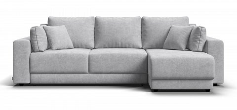 Угловой диван Босс Прайм ХЛ Шенилл Клауд серый 1